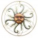 Декоративное настенное украшение "Солнце", металл, диаметр 55 см